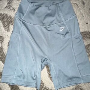 Gymshark Light Blue Bike Shorts XS